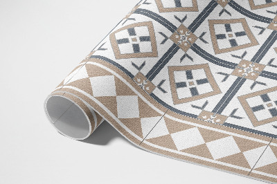 Tuinkleed Ruitvormige kubussen, elegante tegels