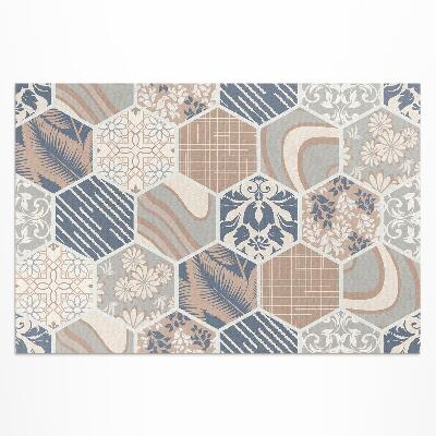 Buiten tapijt Hawaiiaanse hexagon boho tegels