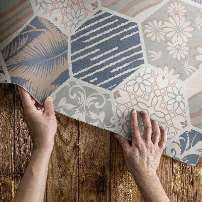 Buiten tapijt Hawaiiaanse hexagon boho tegels