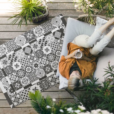 Buitenkleed Spaanse mozaïektegels met patroon