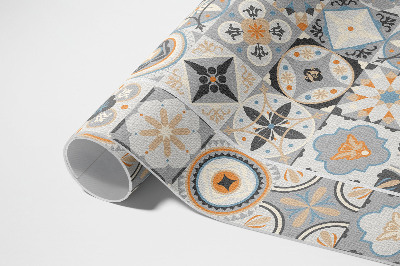 Tuinkleed Spaanse tegels pastel mozaïek