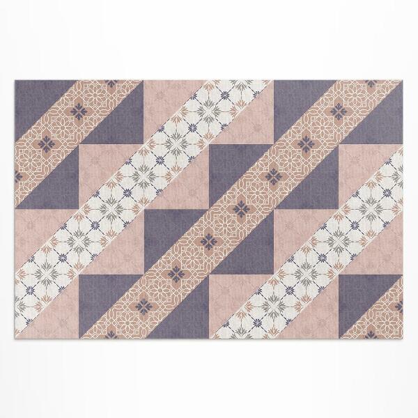 Buiten tapijt Modernistische pastelkleurige decoratieve strepen