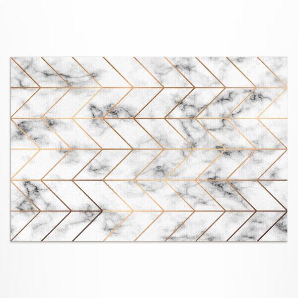 Tuinkleed Moderne lijnen van visgraatmarmer