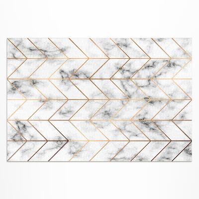 Tuinkleed Moderne lijnen van visgraatmarmer