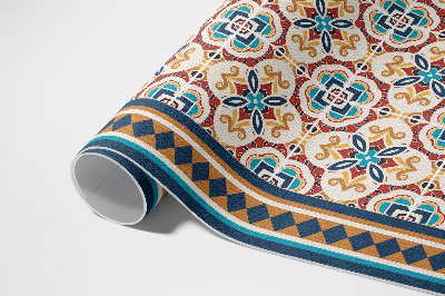 Buitenkleed Decoratieve tegels met bloemengeometrie