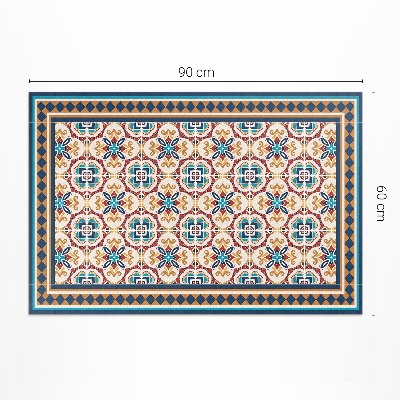 Buitenkleed Decoratieve tegels met bloemengeometrie