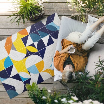 Tuinkleed Geometrische vormen moderne mozaïek