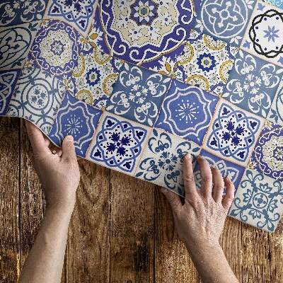 Buitenkleed Spaanse bloemen decoratief mozaïek