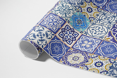 Buitenkleed Spaanse bloemen decoratief mozaïek