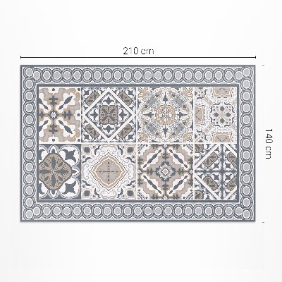 Tuinkleed Tegels en vlecht decoratief mozaïek