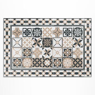 Tuinkleed Driekleurige geometrie decoratieve tegels