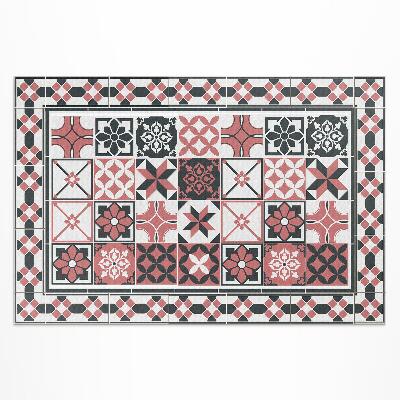 Buiten tapijt Driekleurige geometrische decoratieve tegels