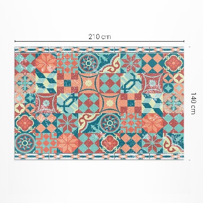 Tuinkleed Portugese retro verweerde tegels