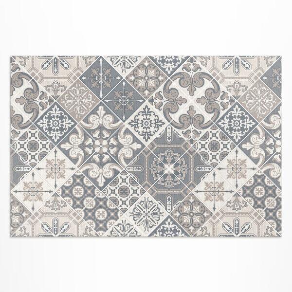 Tuinkleed Catalaans bloemenpatroon mozaïek