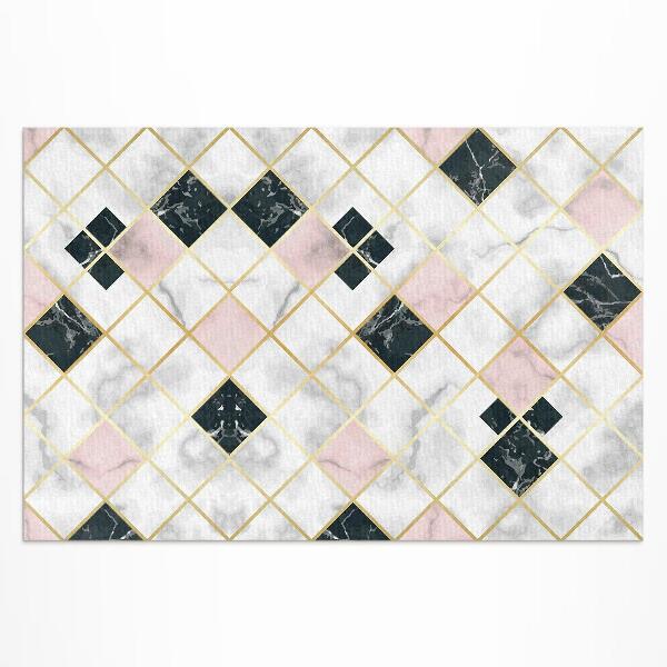 Buiten tapijt Prachtige marmeren stenen tegels