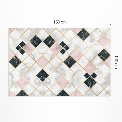 Buiten tapijt Prachtige marmeren stenen tegels