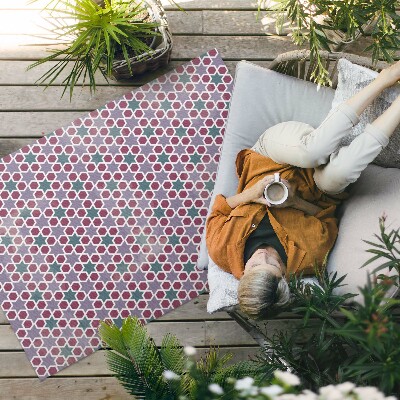 Tuinkleed Geometrische sterren klein mozaïek