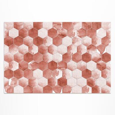 Buiten tapijt Aquarel zeshoeken elegante mozaïek