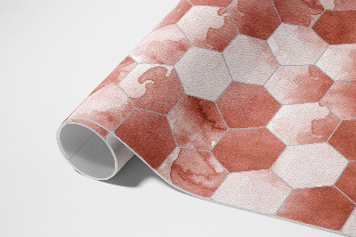 Buiten tapijt Aquarel zeshoeken elegante mozaïek