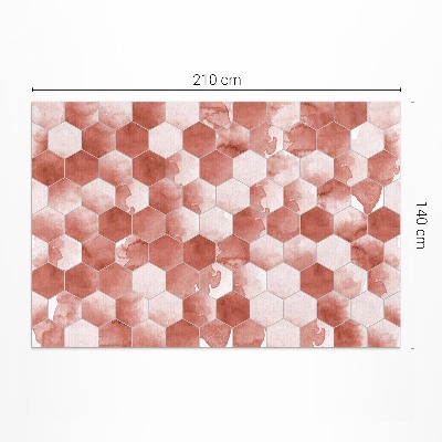 Buiten tapijt Aquarel zeshoeken elegante mozaïek