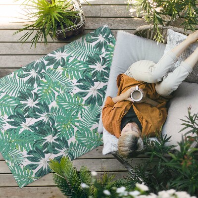 Buitenkleed Palmbladeren tropische vegetatie