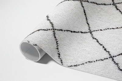 Buitenkleed Imitatie pluche met zwarte lijnen