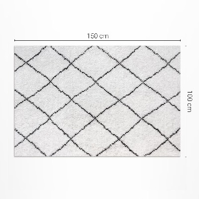 Buitenkleed Imitatie pluche met zwarte lijnen