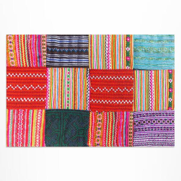 Tuinkleed Turkse patchwork-patroonweefsels