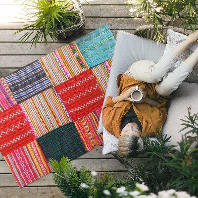 Tuinkleed Turkse patchwork-patroonweefsels