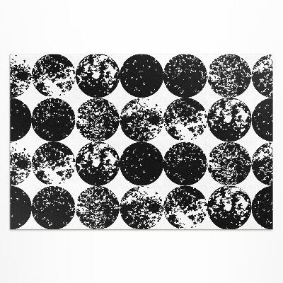 Buitenkleed Minimalistisch ontwerp met zwarte cirkels