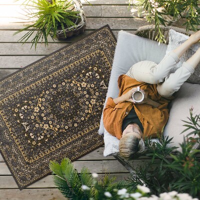 Buiten tapijt Plantendecoraties sierpatroon