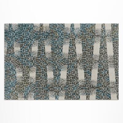 Buitenkleed vintage stijl ornament en strepen