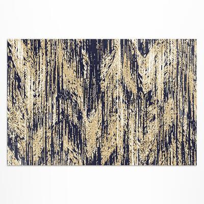 Buitenkleed Gele retro vintage boho strepen