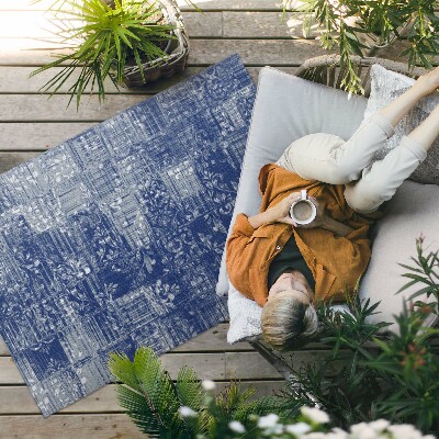 Buiten tapijt Chaotische stoffen imitatietegels