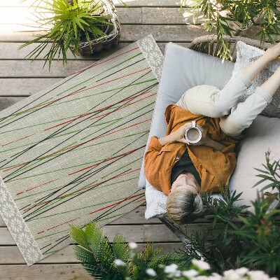 Buiten tapijt Japanse houtsnede imitatiestof
