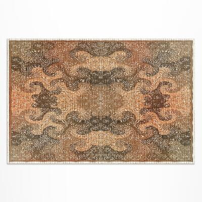 Buiten tapijt Decoratief wervelend oosters patroon