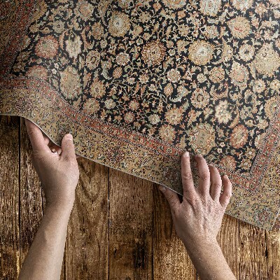 Tuinkleed Pioenrozen in een oude vintage stijl