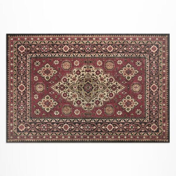 Tuinkleed Vintage geometrisch rood