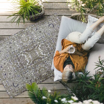 Tuinkleed Grafisch Lineair Vintage Grijs