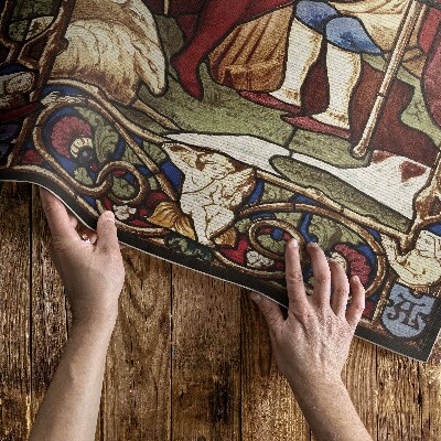 Buiten tapijt Sir Digby Wyatt Gotische glas-in-loodimitatie