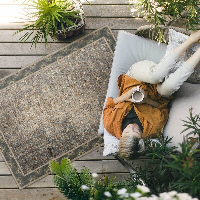 Tuinkleed Vintage bloemenpatroon versleten textuur