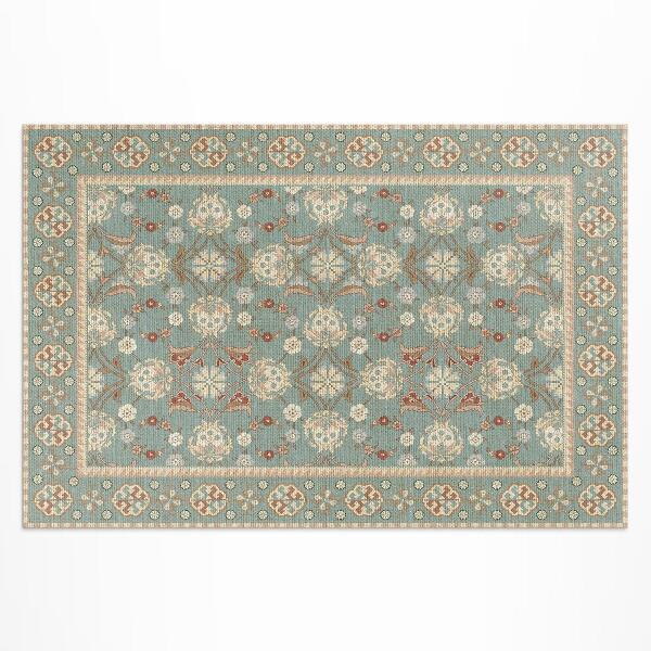 Tuinkleed Vintage bloemenpatroon plantenornament