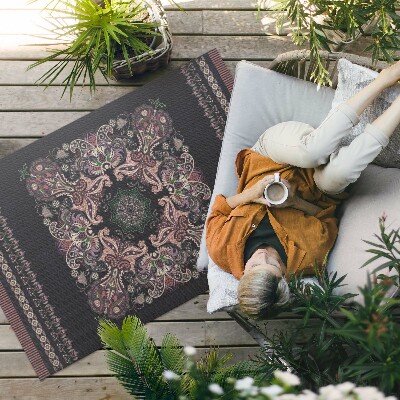 Buiten tapijt Stijlvol decoratief plantenpatroon