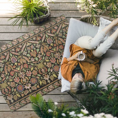 Buiten tapijt Antiek bloemen vintage plantenpatroon