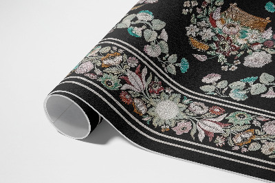 Tuinkleed Vintage stilleven plantenmotieven