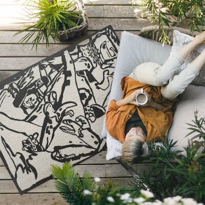 Buitenkleed Compositie van Wassily Kandinsky