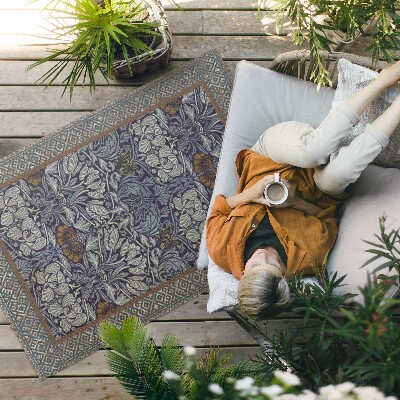 Tuinkleed Decoratieve plantenmotieven vintage patroon