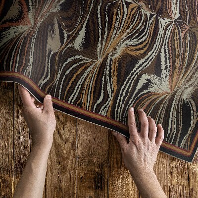 Buiten tapijt Abstracte vormen imitatie vintage stof