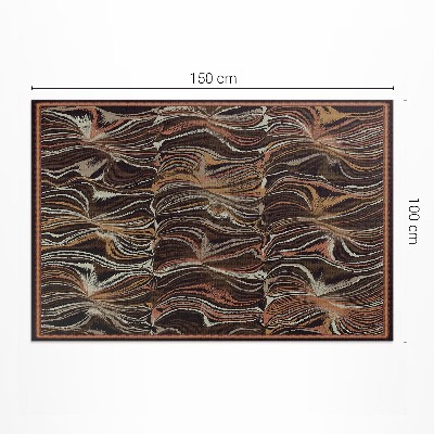 Buiten tapijt Abstracte vormen imitatie vintage stof