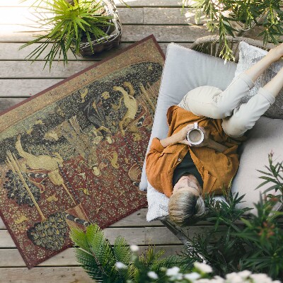 Buitenkleed Middeleeuwse imitatie vintage stof